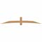 Ekena Millwork Bellingham Timber Gable Bracket, Western Red Cedar, 108"W x 18"H x 3 1/2"D x 5 1/2"F, 4/12 Pitch GBW108X18X0406BEL00SWR - alternate 1